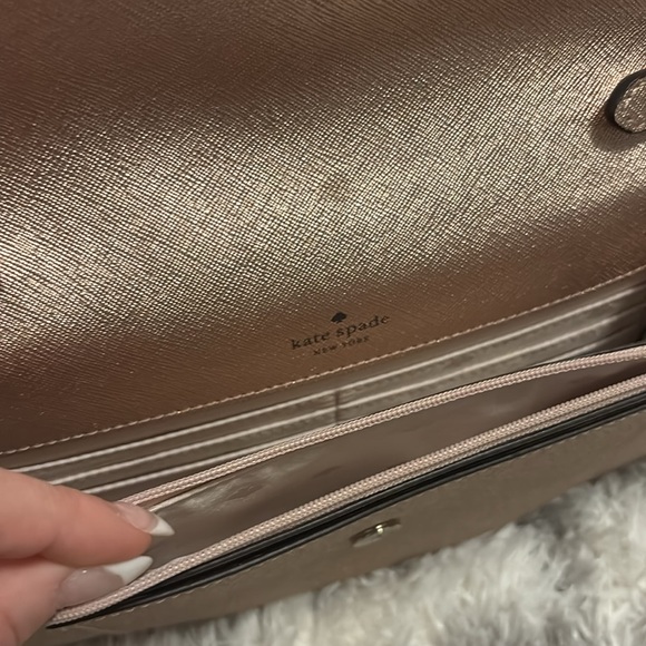 Kate Spade Tinsel Rose Gold Crossbody Bag - Picture 6 of 6